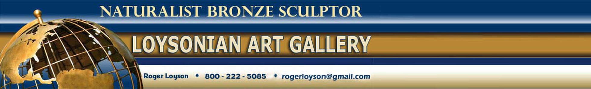 Bronze World Globe - Naturalist Bronze Sculptor - Roger Loyson